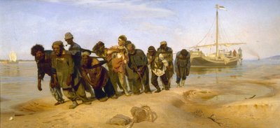 Barge Haulers on the Volga by Ilya Efimovich Repin